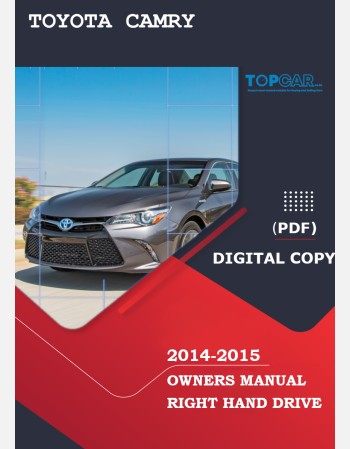 toyota camry 2014-2015 owners manual in english
